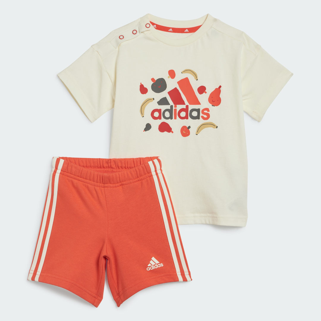 Adidas Sportswear Essentials Allover Print T-shirt Set Kids