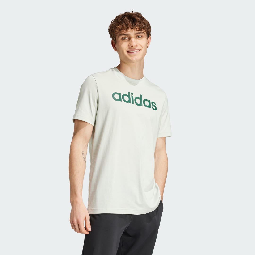 Adidas Essentials Single Jersey Linear Geborduurd Logo T-shirt