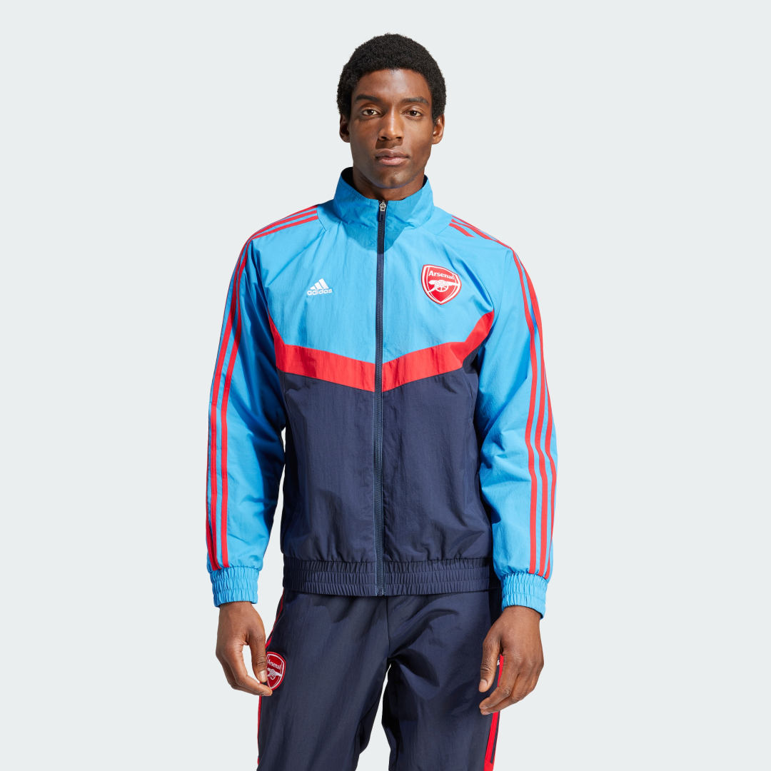 Image of adidas Arsenal Woven Track Top Ray Blue S - Men Soccer Jackets,Track Tops