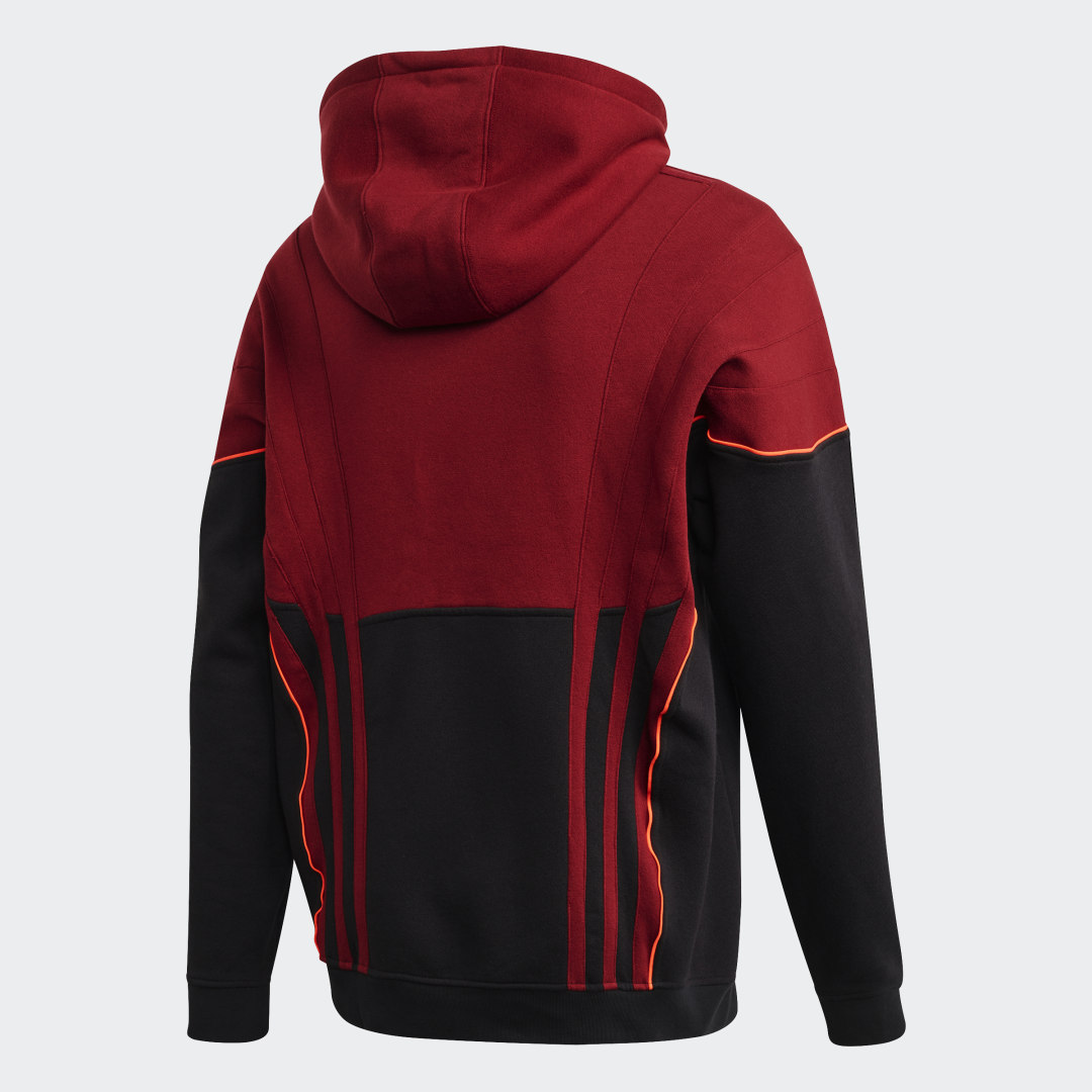 Костюм adidas бордовый с капюшоном