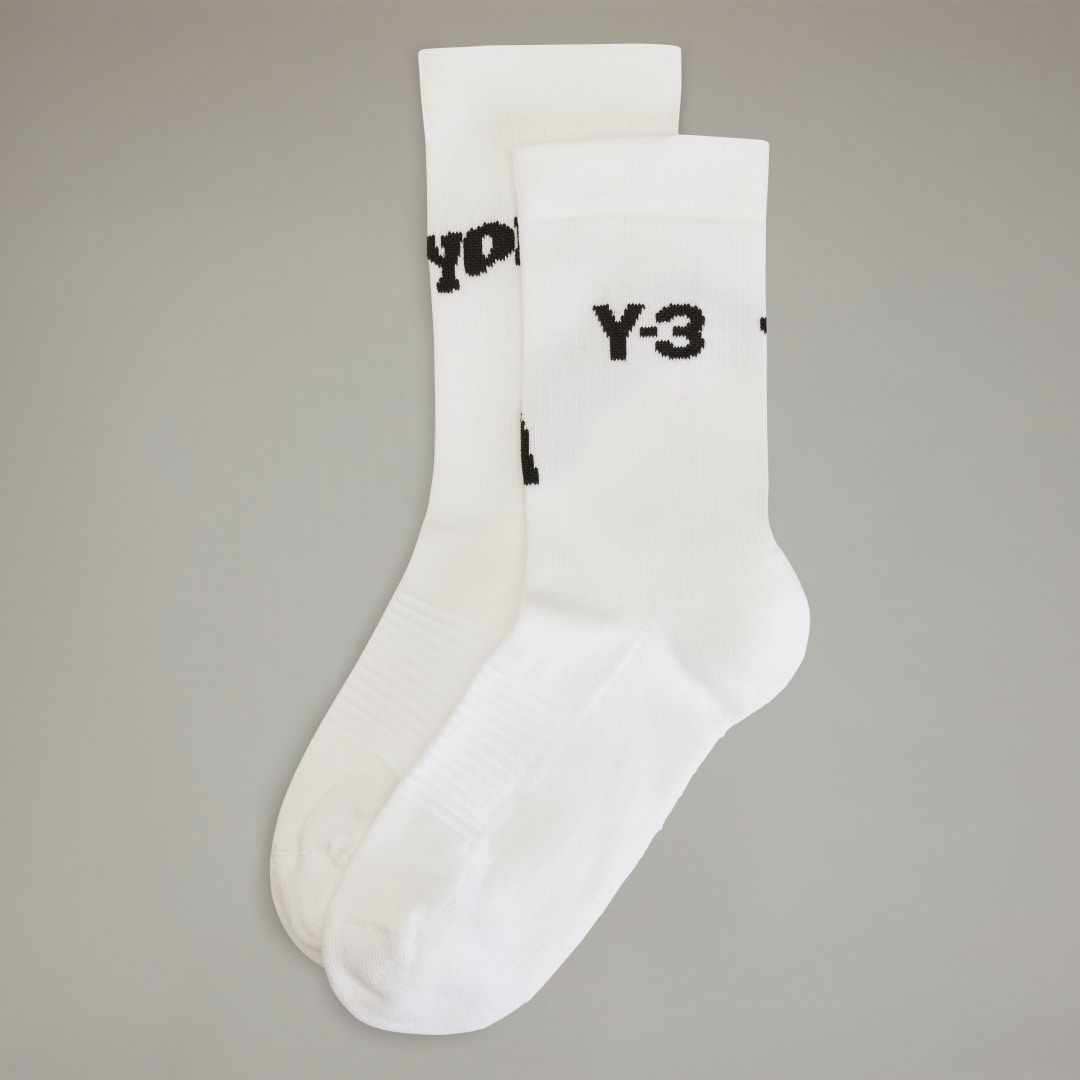 Image of adidas Y-3 Crew Socks White M - Training Socks