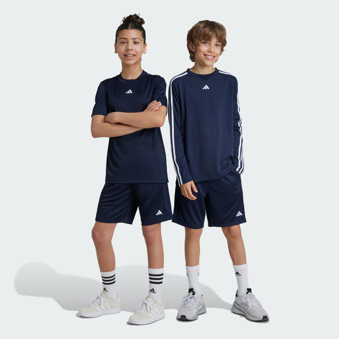 Adidas Sportswear Junior voetbalshort donkerblauw Sportbroek Polyester 128