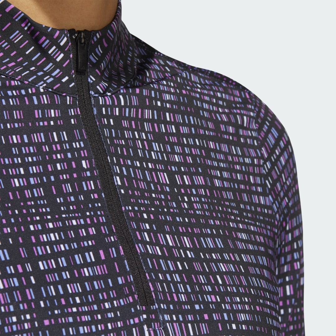 Adidas Ultimate365 Printed Shirt met Korte Rits