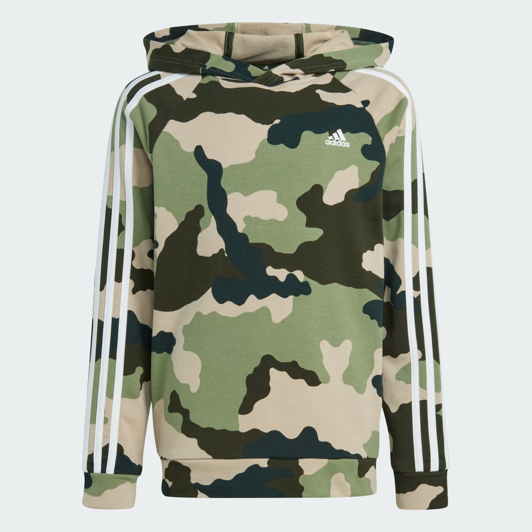 Adidas Essentials Allover Print Hoodie Kids