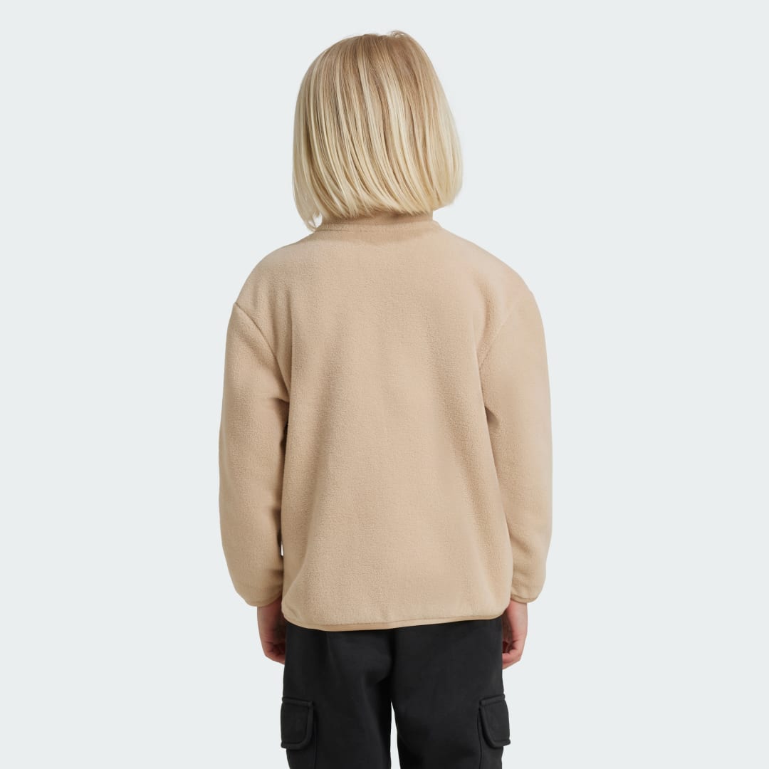 Adidas Polar Fleece Sweatshirt met Halflange Rits Kids