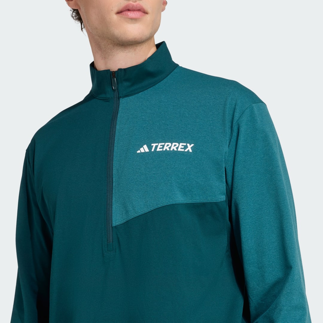 Adidas Terrex Multi Climacool Longsleeve met Halflange Rits