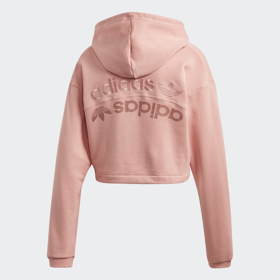 Crop hoodie pink Baby Pink