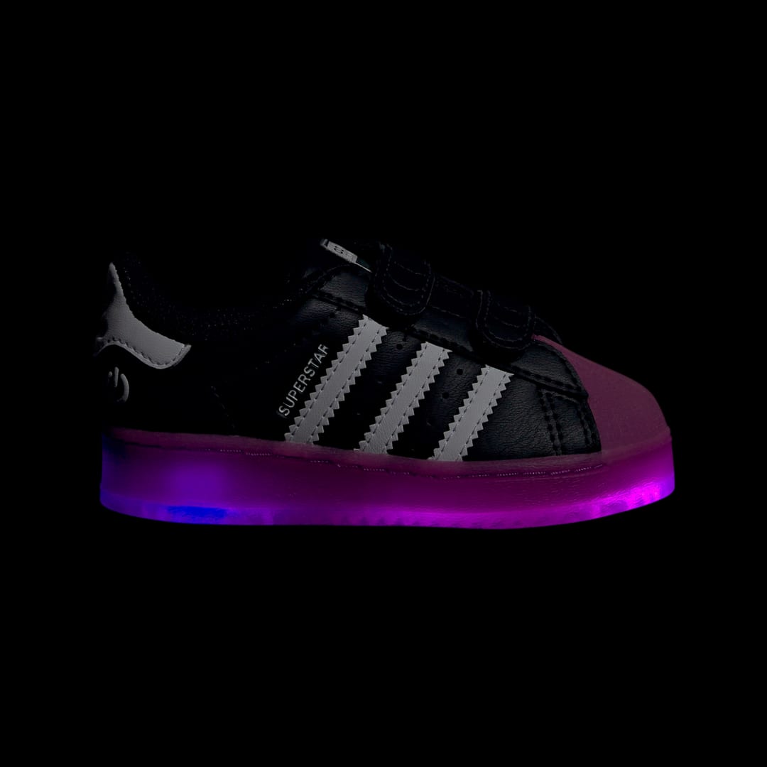 Adidas Superstar sneaker Core Black / Purple Burst / Cloud White