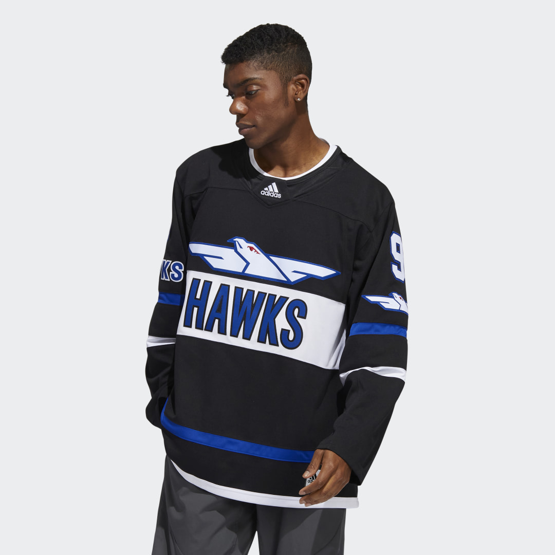 adidas Hawks Bombay Authentic Jersey Black L (52) Mens