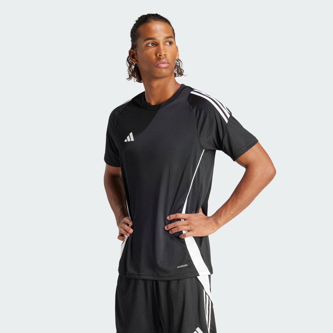 Image of adidas Tiro 24 Jersey Black S - Men Soccer Jerseys