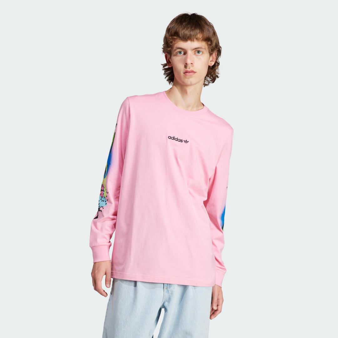 

adidas Retro LS tee Retro LS tee Hombre  - Hombre Originals, Rosa
