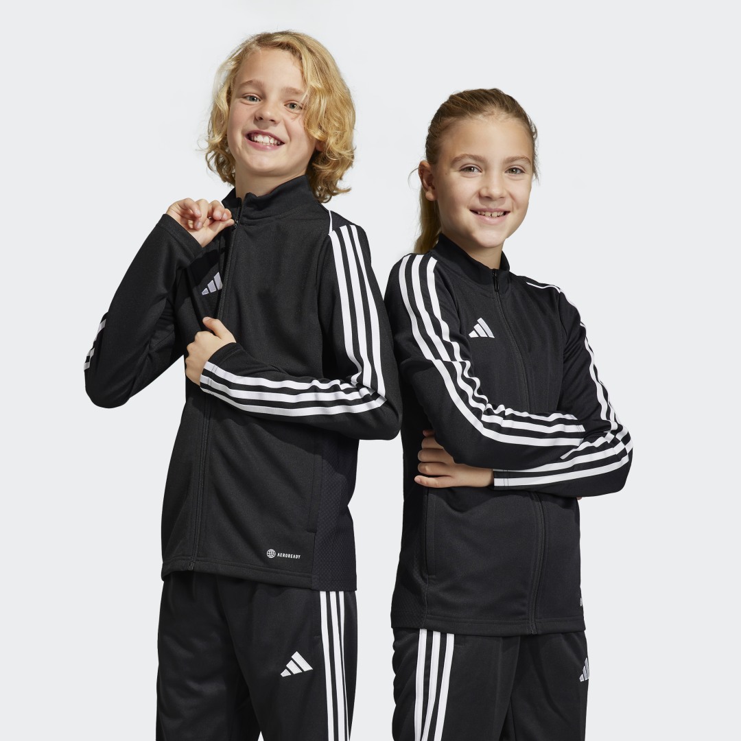 Image of adidas Tiro 23 League Training Jacket Black M - Kids Soccer Jackets,Track Tops,Tracksuits