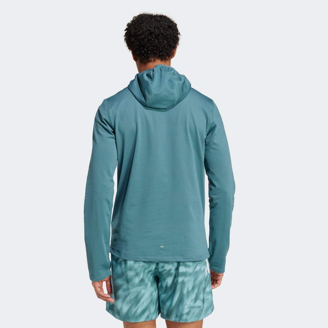 Adidas Own The Run Winterized Hoodie Met Halve Rits