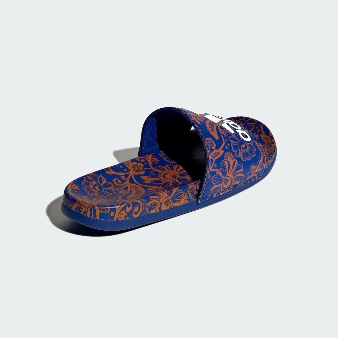 

adidas Sandalias Adilette Comfort Mujer, Royal azul/blanco/royal azul