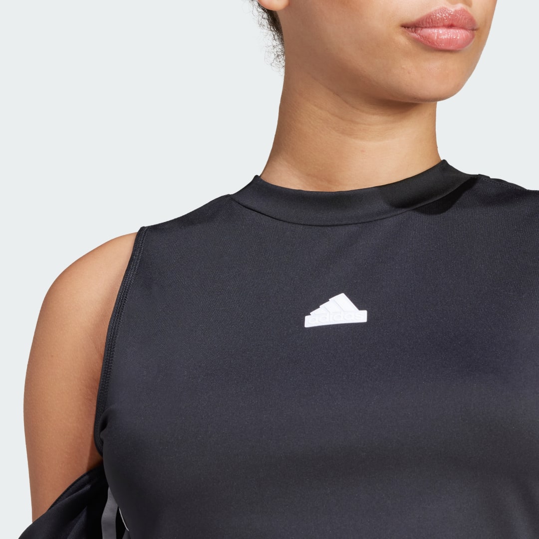 

adidas Playera Corta Express Unisex Mujer, Negro/blanco