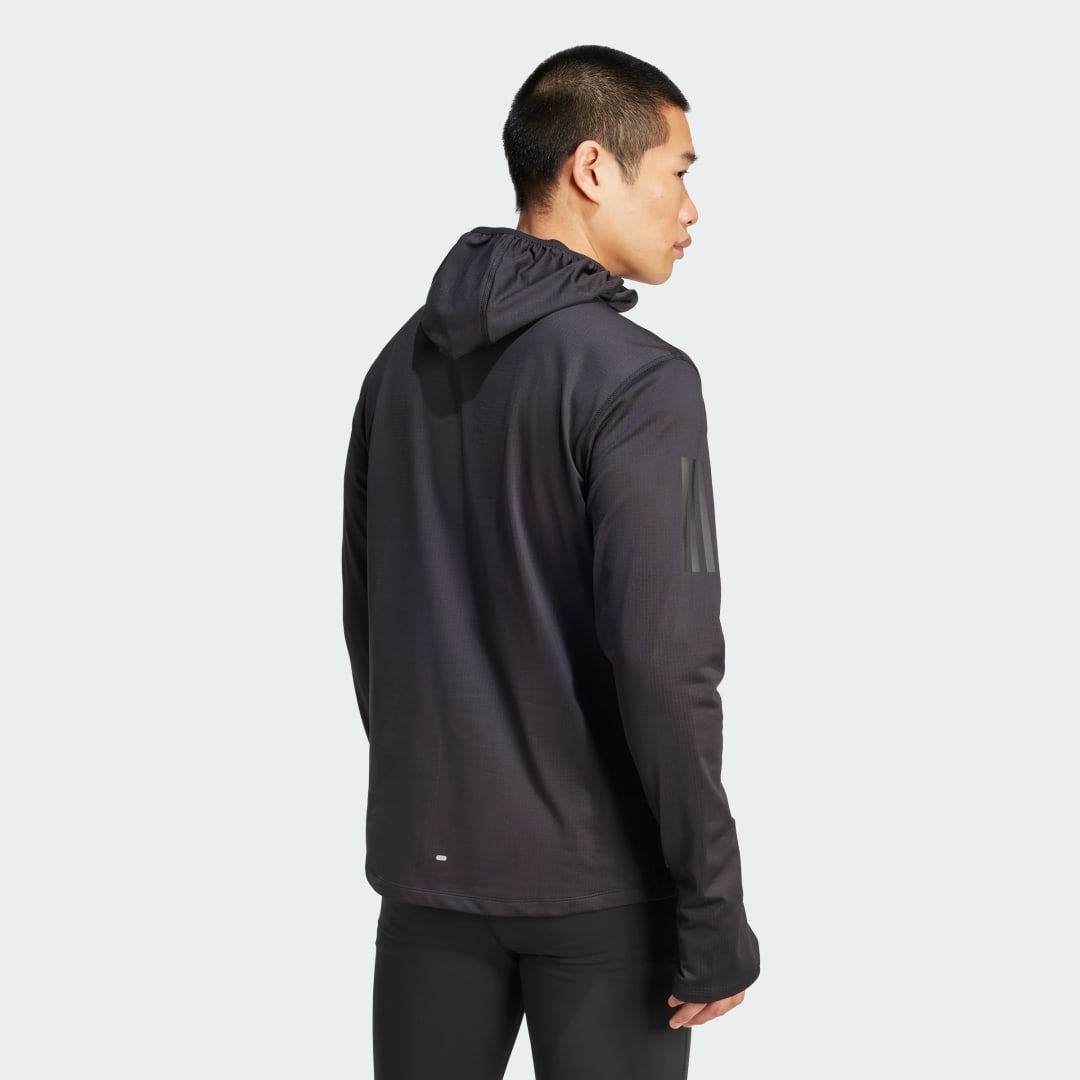 Adidas Own The Run Winterized Hoodie Met Halve Rits