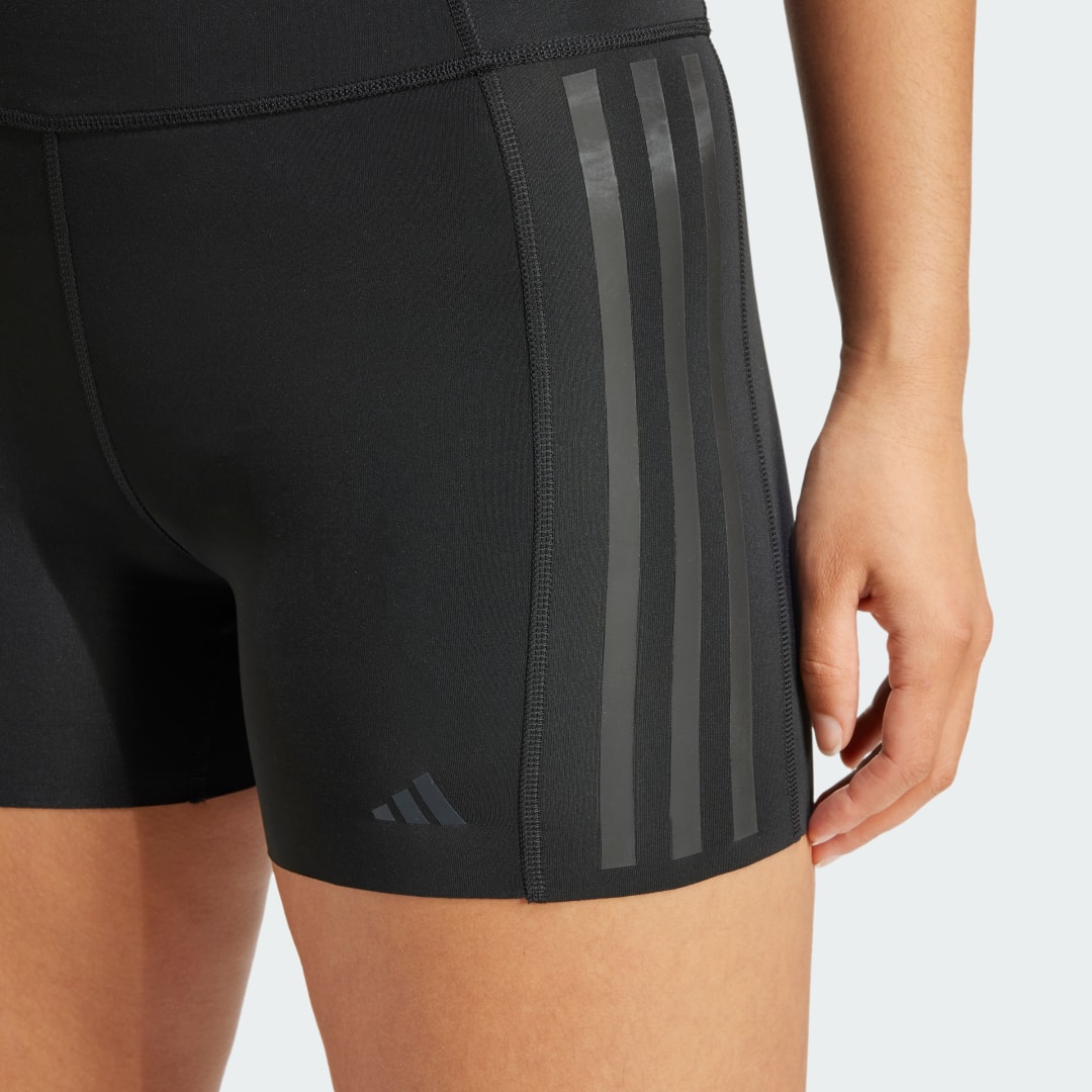 Adidas Optime 4-inch Raw-Cut-Hem Legging