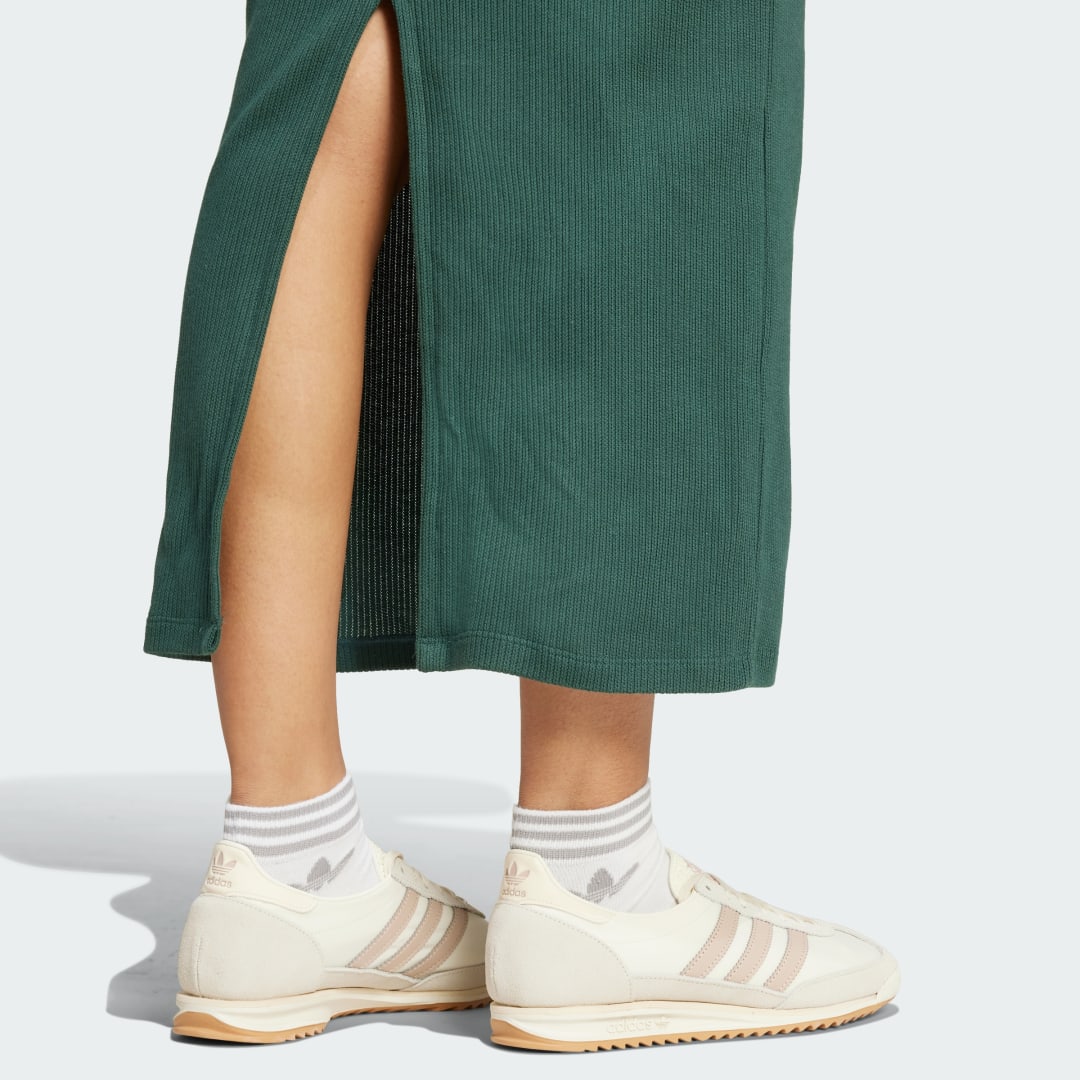 Adidas Adicolor 3-Stripes Knit V-Hals Jurk