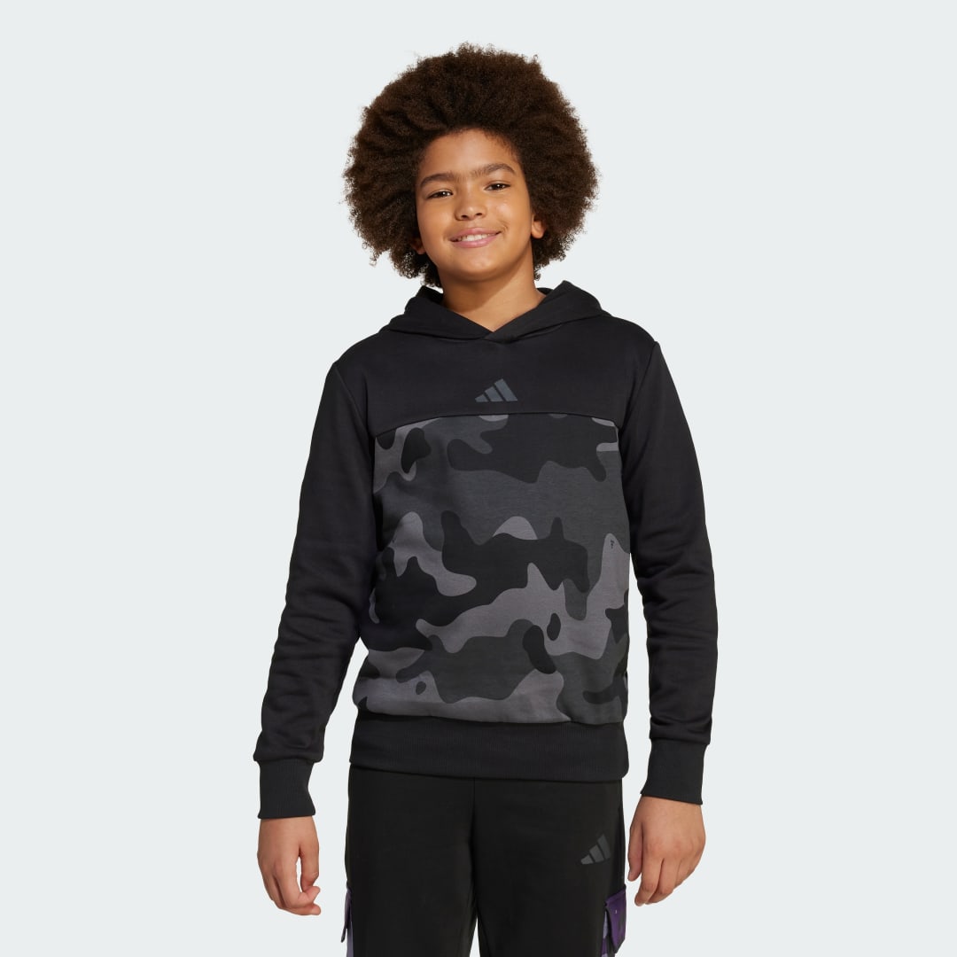 Thumbnail - Seasonal Essentials Camouflage-Print Fleece-Hoodie Kinder