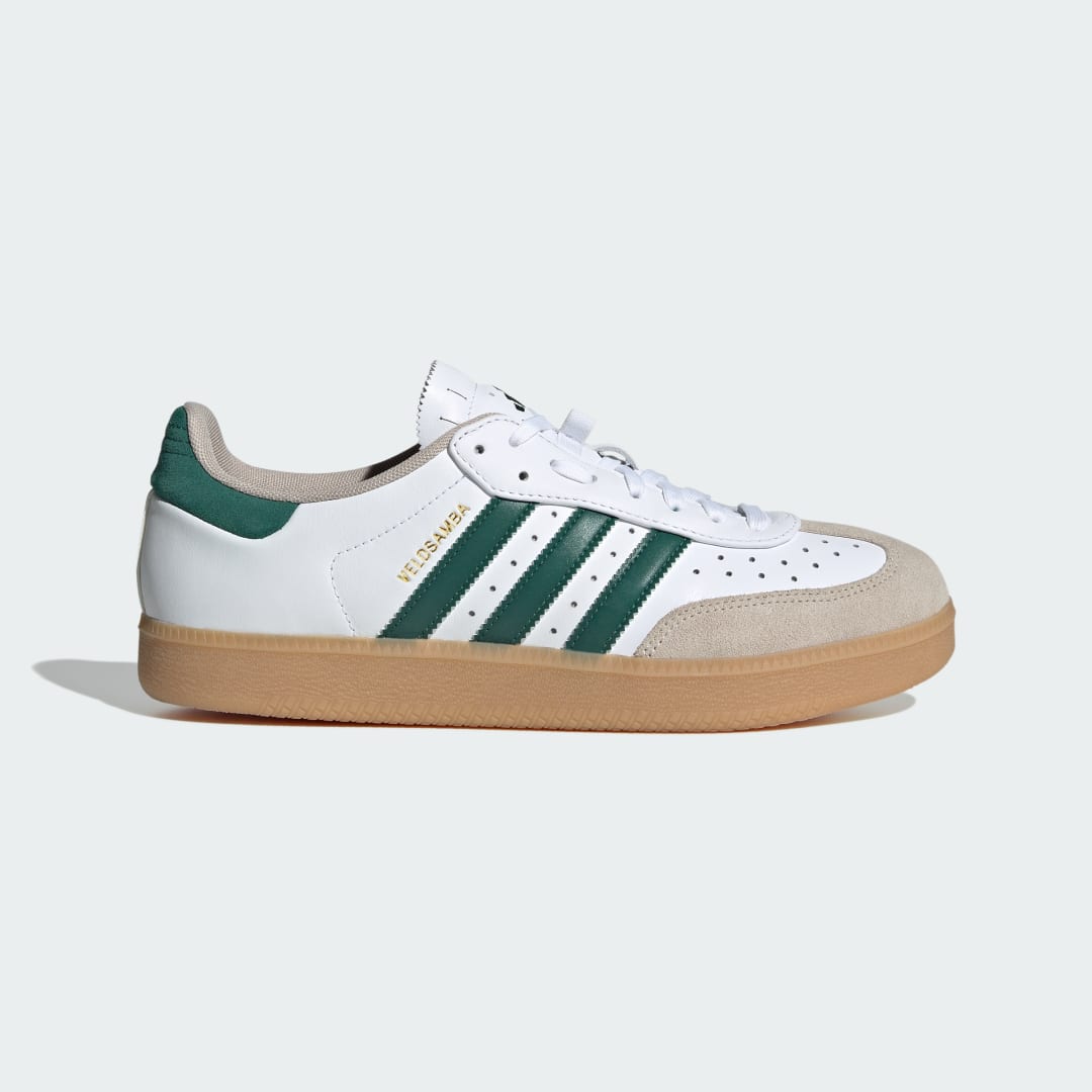 Adidas Velosamba Leren Cloud White / Collegiate Green / Wonder