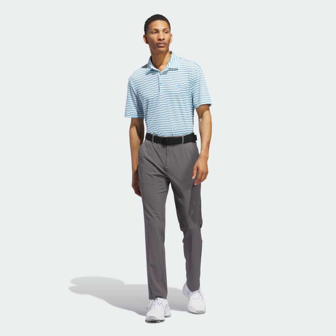 

adidas Playera Polo Estampada de Malla Ultimate365 Hombre, Semi azul burst/ivory