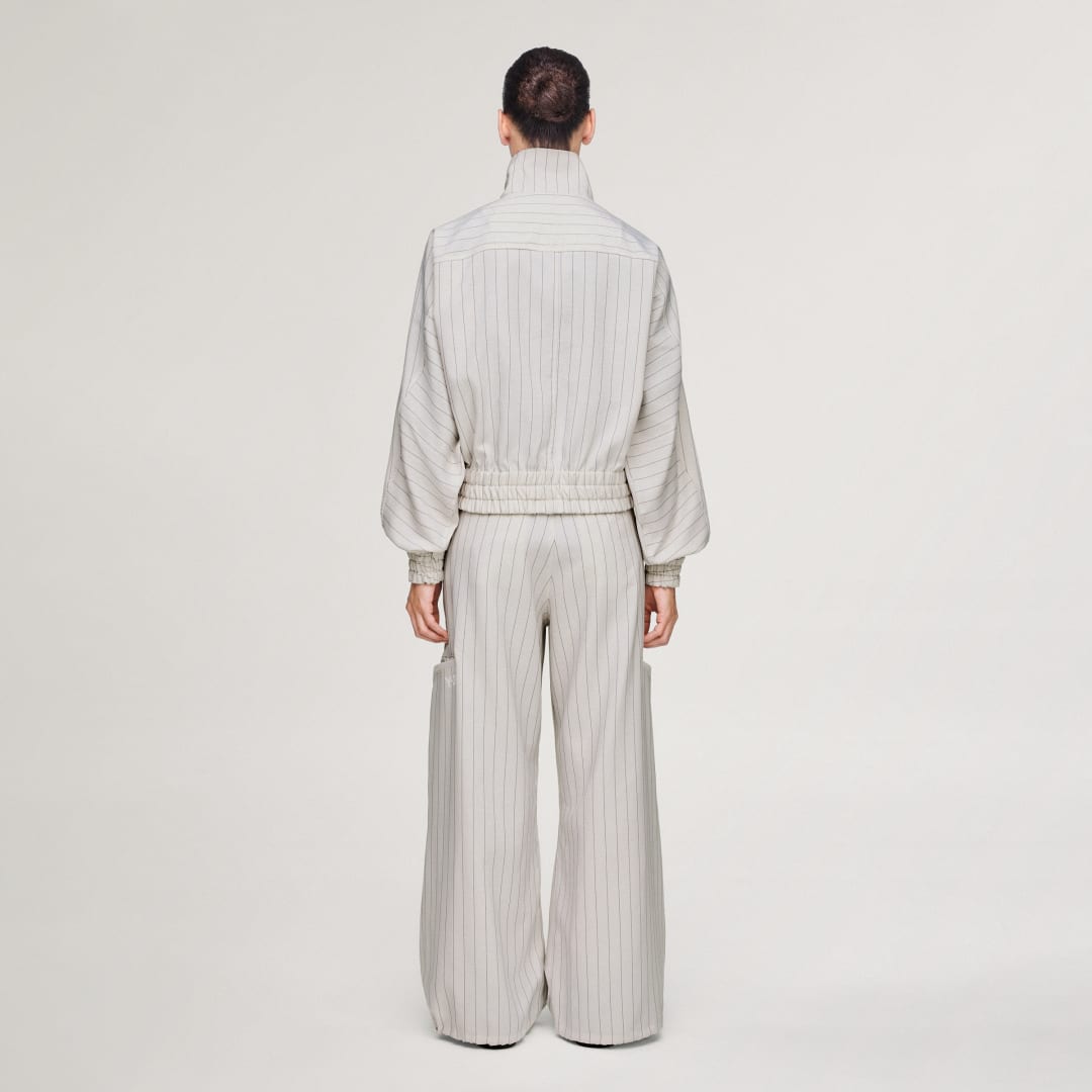 BLOUSON SPORT UNIFORM FINES RAYURES Y 3 - vue 7