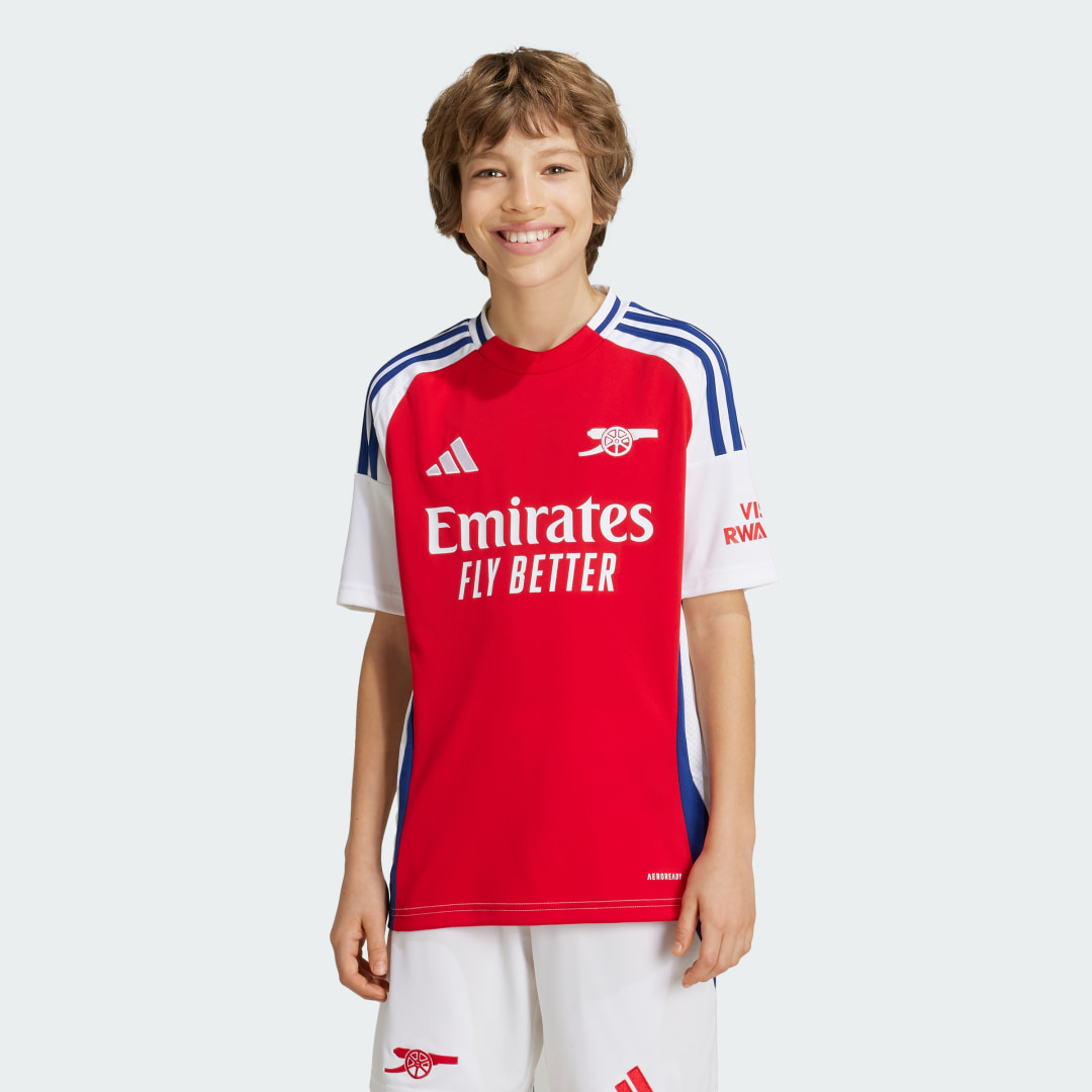 adidas Arsenal Home Jersey 2024/25, fotballdrakt, junior Better Scarlet/white