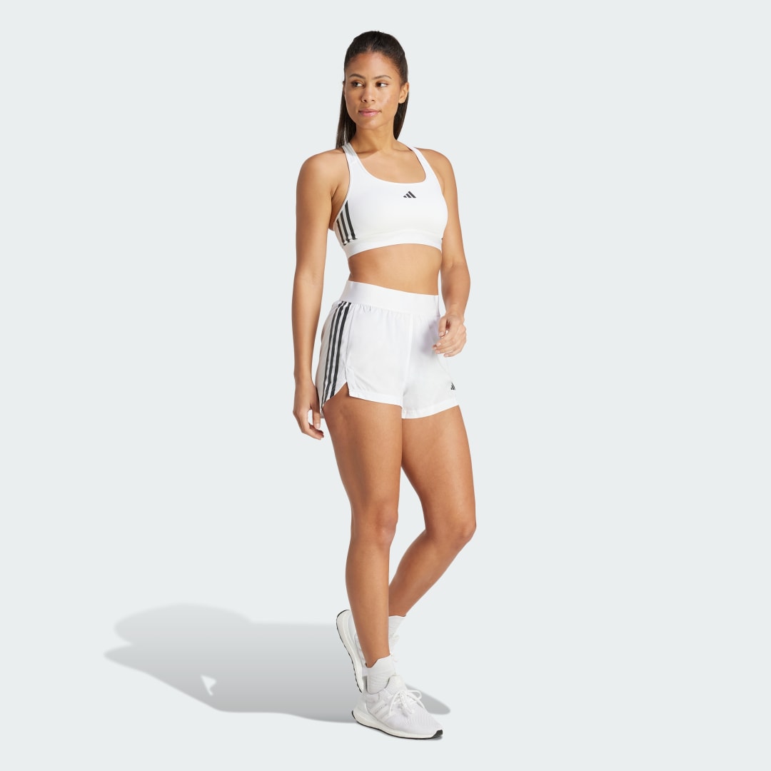 

adidas Shorts Tejidos Hyperglam Mujer, Blanco/negro