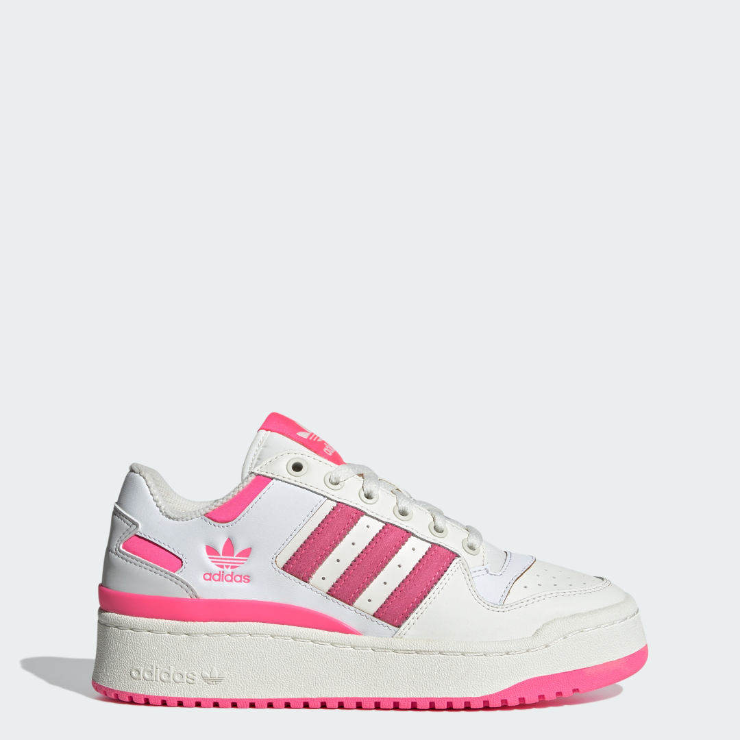 Image of adidas Forum Bold Stripes Shoes Off White 8 - Women Lifestyle Athletic & Sneakers
