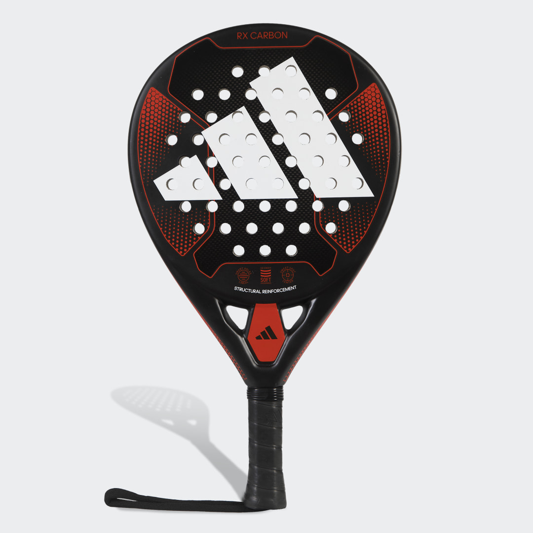 adidas Pala de Pádel RX Carbon Unisex, Team onix/rojo/blanco