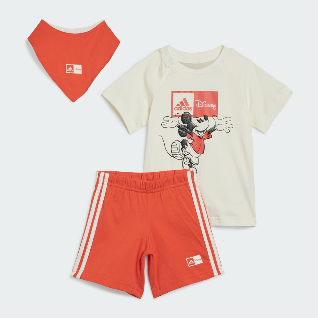 Adidas x Disney Mickey Mouse T-Shirt Shorts Set Infant Off White Off White