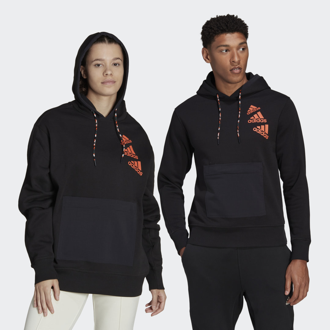 Image of Felpa con cappuccio Essentials BrandLove Fleece (Neutral)