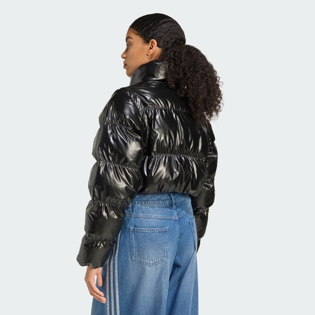 Adidas Essentials Glossy 2-In-1 Cropped Pufferjack