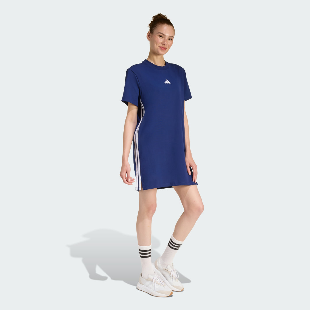 Thumbnail - ESSENTIALS 3-STREIFEN T-SHIRT-KLEID
