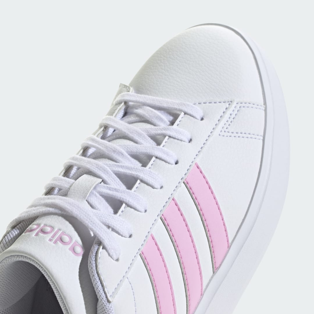 

adidas Tenis Adidas Grand Court Cloudfoam Lifestyle Court Comfort Mujer, Blanco/bliss lilac/blanco