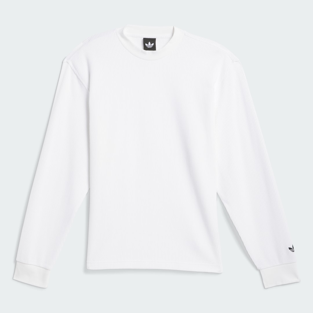 Adidas Skateboarding Waffle Knit Shirt met Lange Mouwen