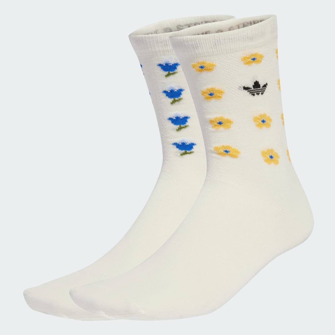 Chaussettes mi mollet adidas Originals x Liberty London 2 paires - vue 4