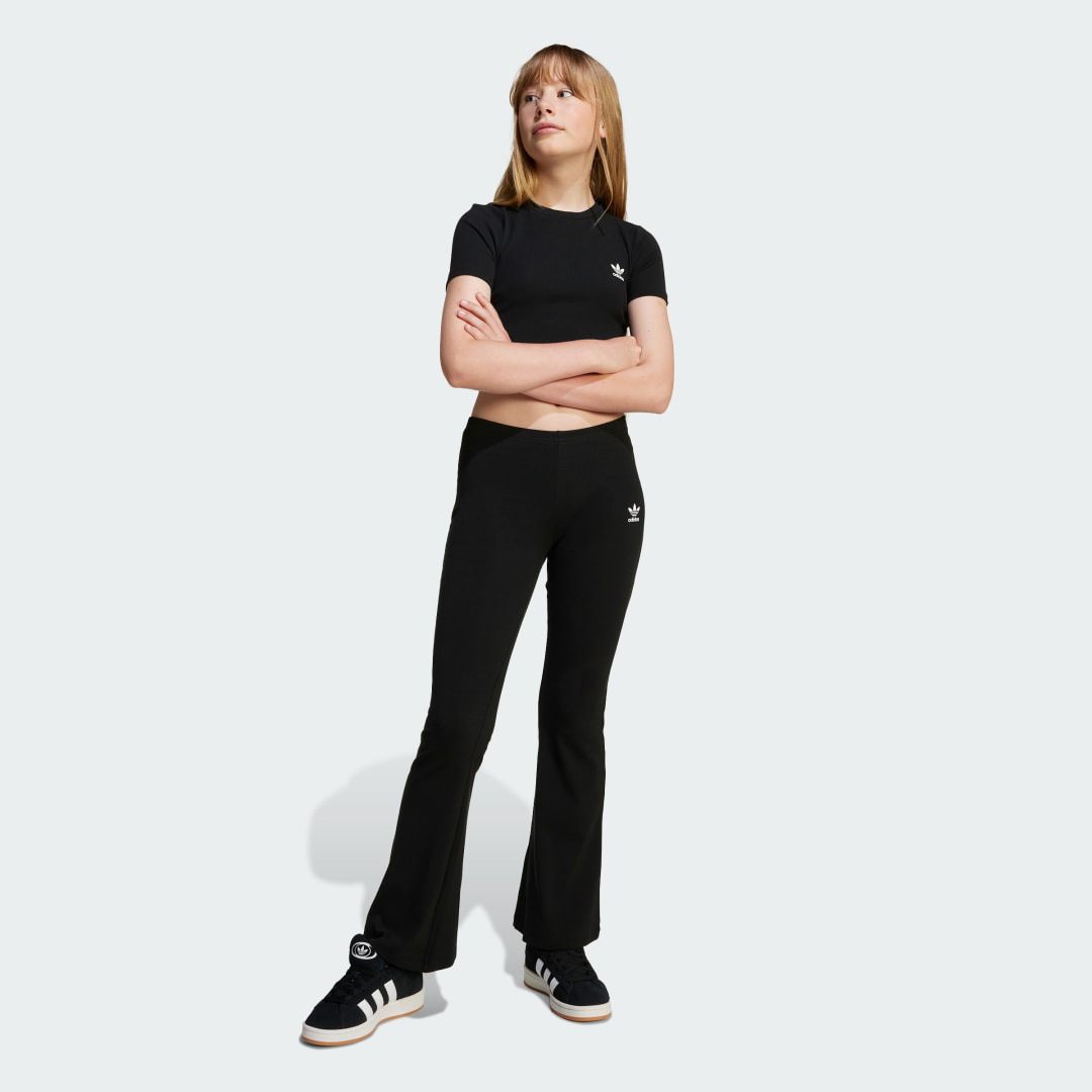 Adidas Ribbed Flared Broek Kids