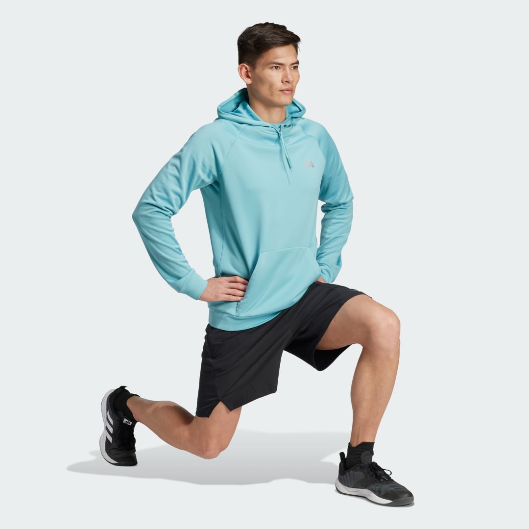 Adidas Game and Go Training Small Logo 3-Stripes Hoodie