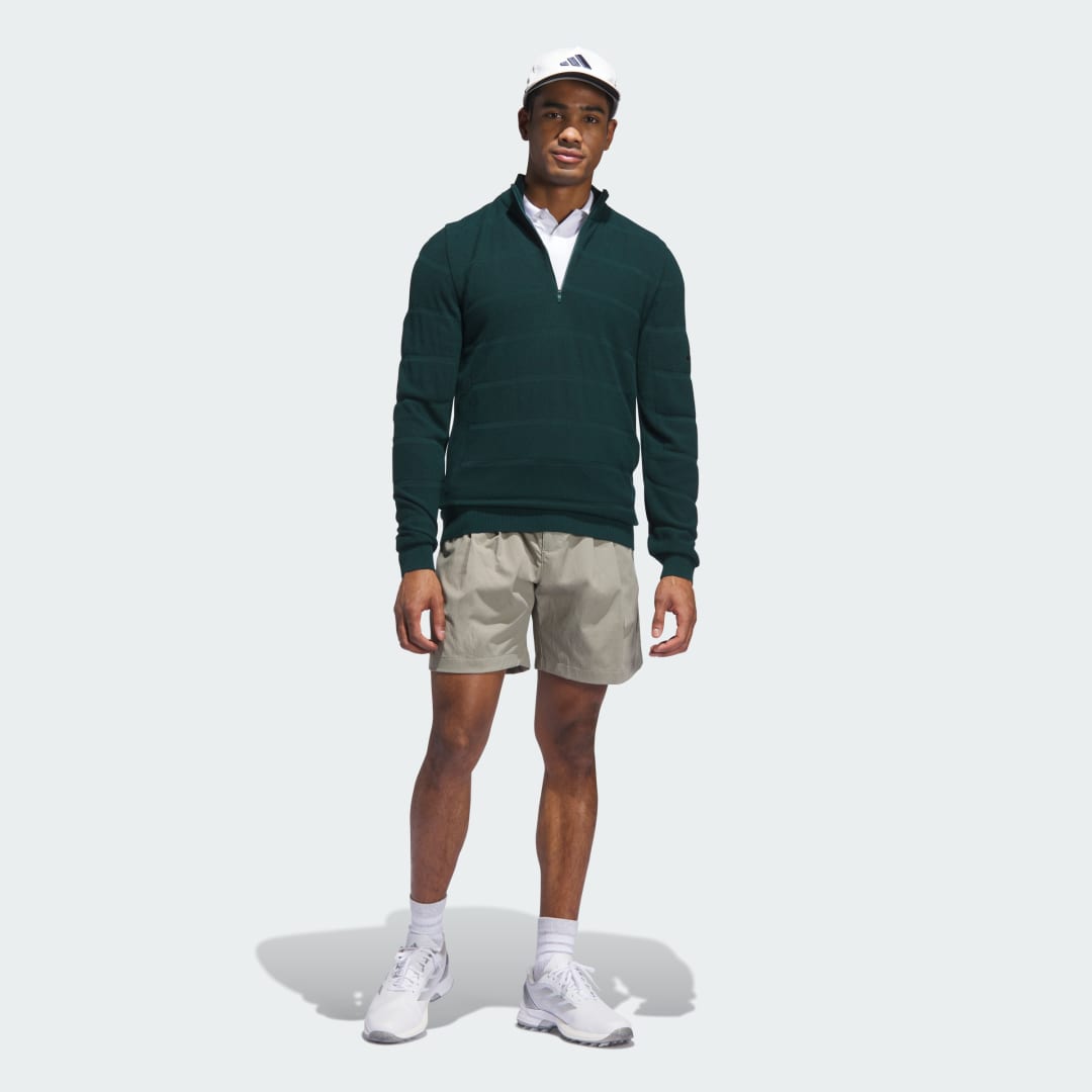 Adidas Ultimate365 Tour Wind Knit Sweater met Korte Rits