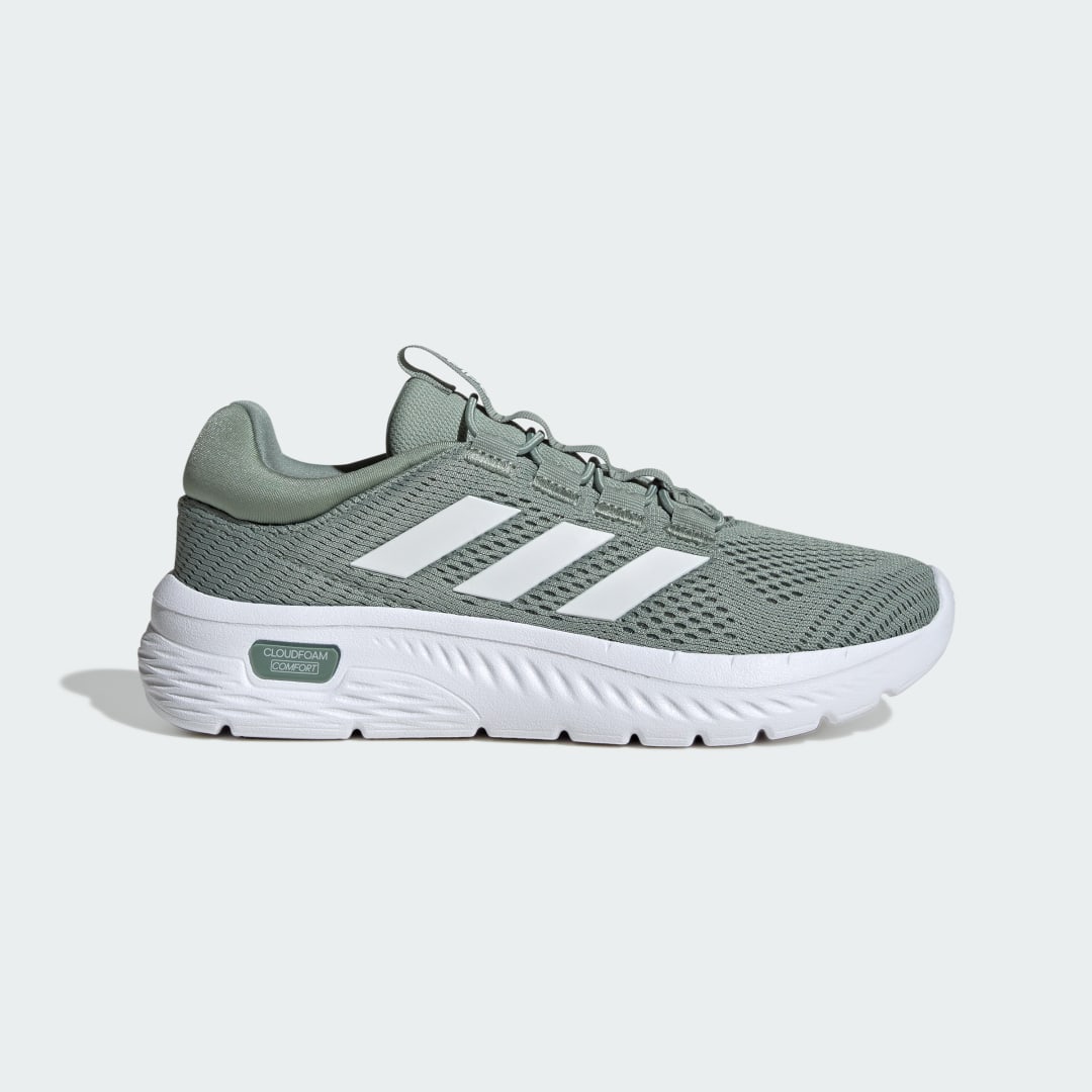 Adidas Cloudfoam Comfy Elastic Silver Green / Cloud White / Silver Green
