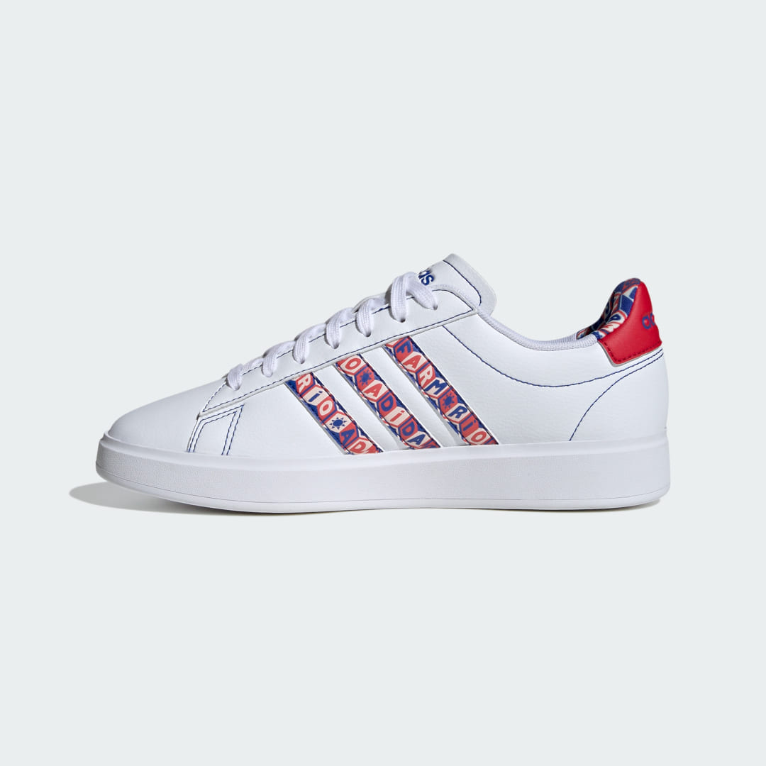 

adidas Tenis Grand Court 2.0 Mujer, Blanco/power rojo/blanco