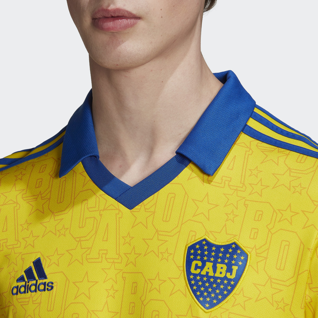 Adidas Boca Juniors '21 Third Replica Jersey, Men's, Small, Yellow