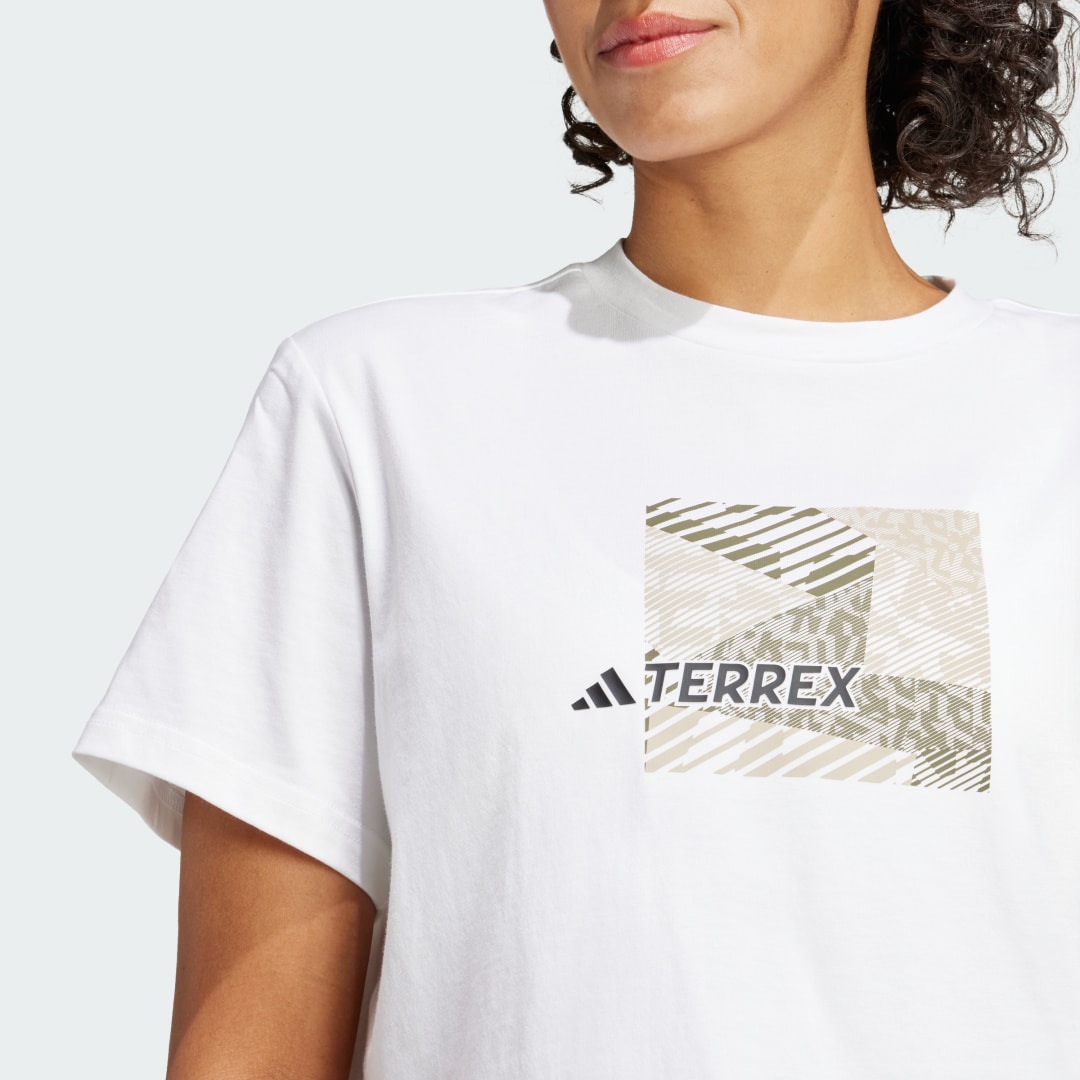 

adidas PUZZLE TEE Mujer, Blanco