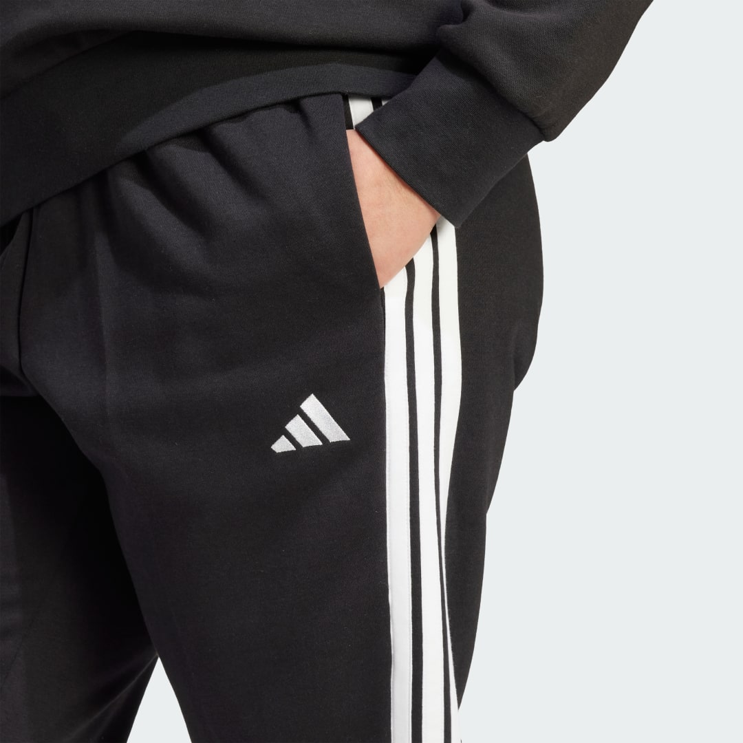Adidas Essentials 3-Stripes Fleece Slim Broek (Grote Maat)
