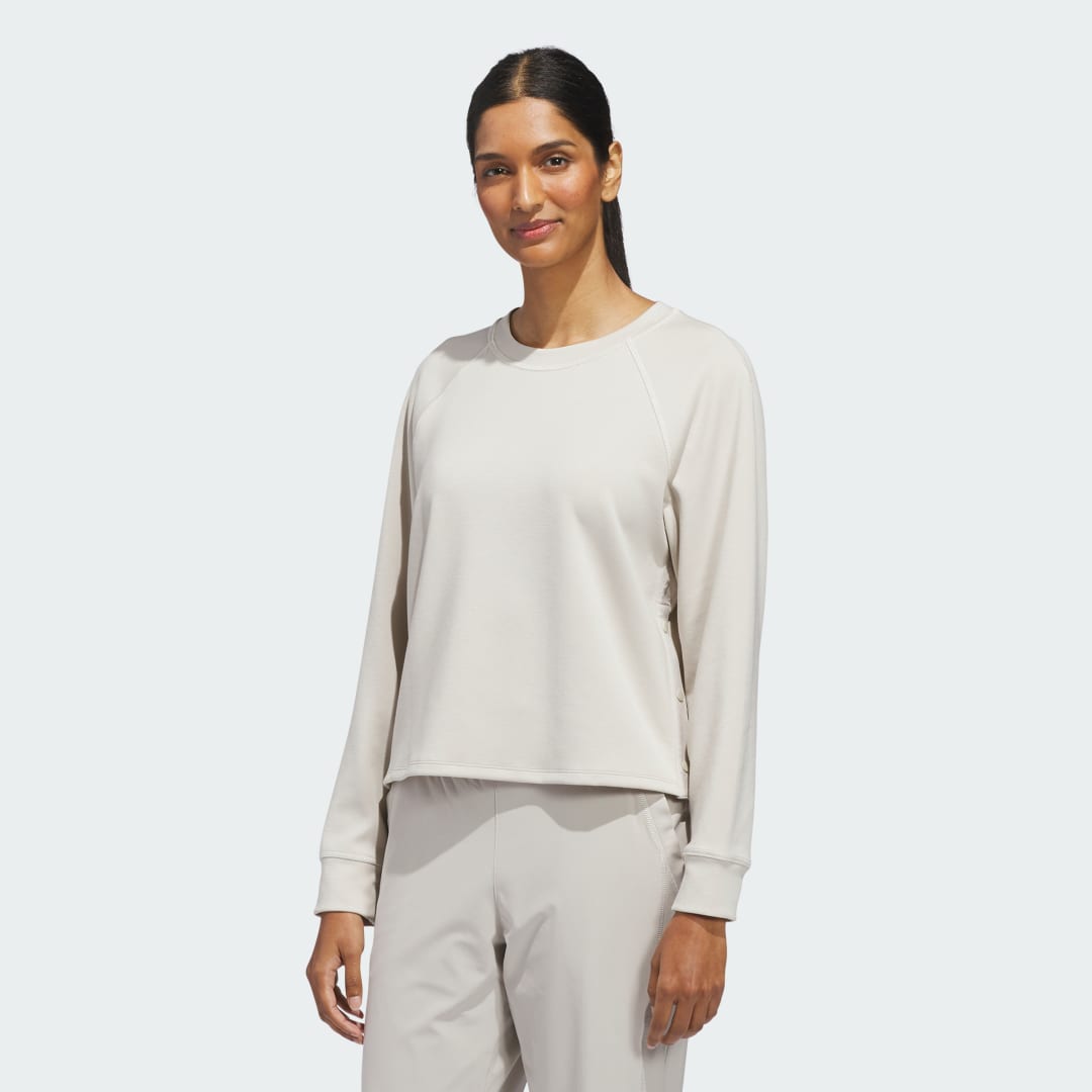 Beyond The Course Side-snap Twistweave Sweatshirt
