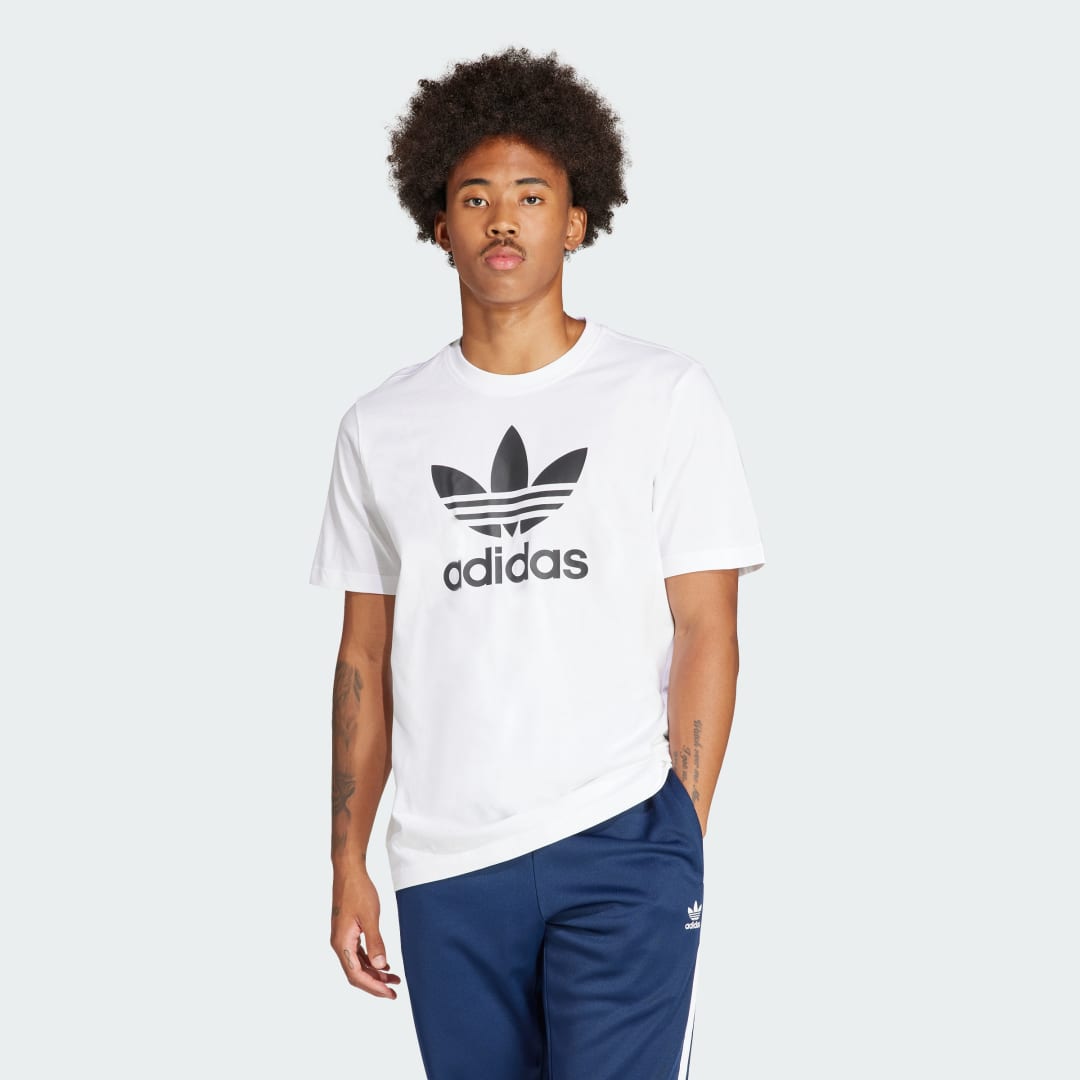 Adidas Originals T-shirt met labelprint model 'TREFOIL'