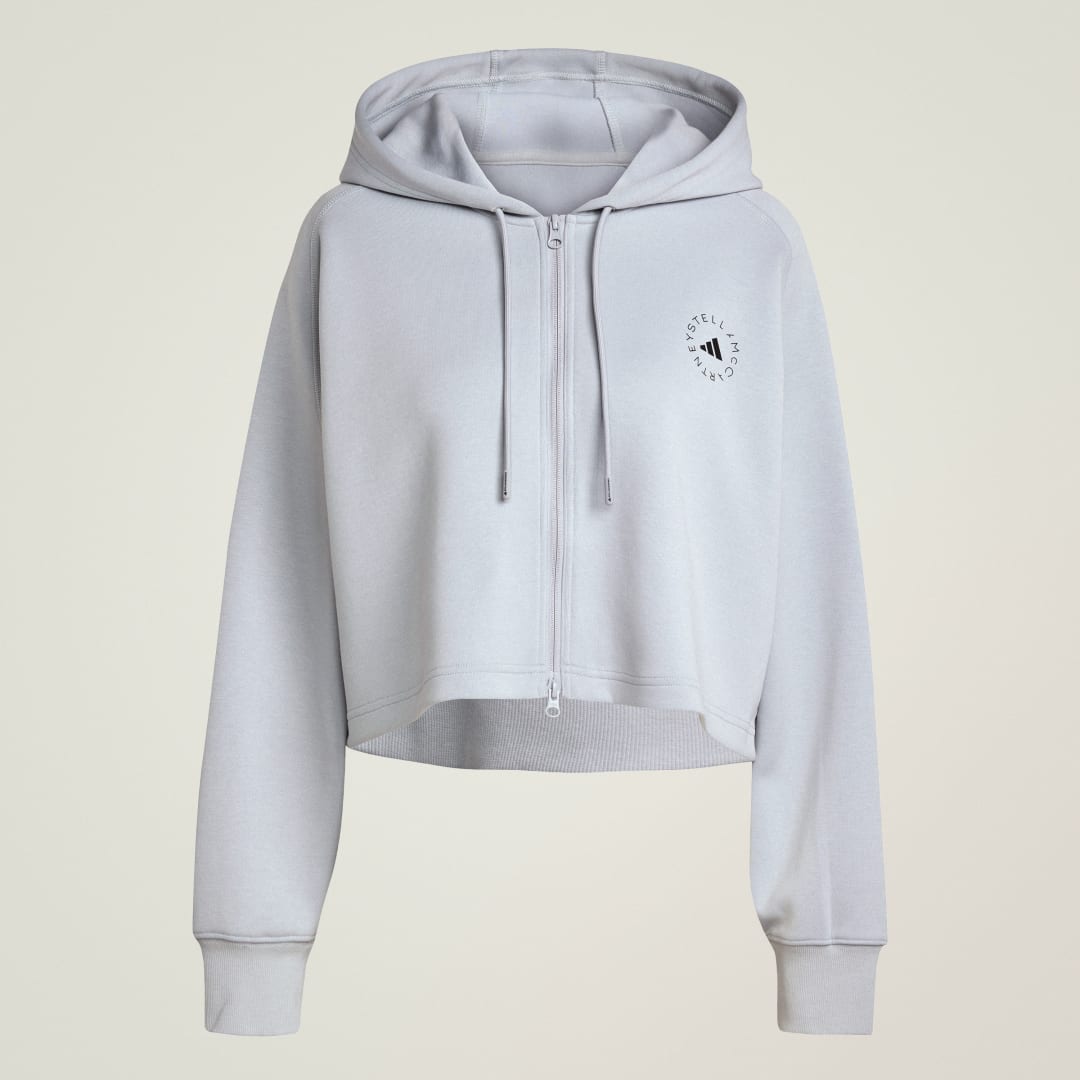 Veste à capuche courte adidas by Stella McCartney Sportswear - vue 4