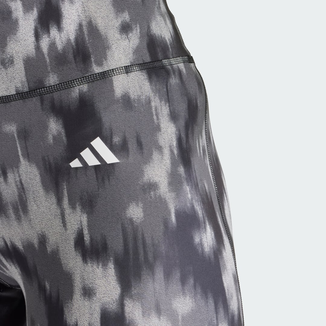 Adidas Optime Essentials Allover Print Flower Tie-Dye Legging