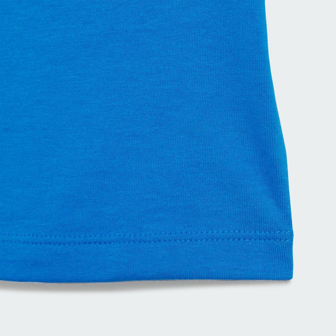 

adidas Conjunto de Verano de Camiseta Corta Estampada Niño, Azul